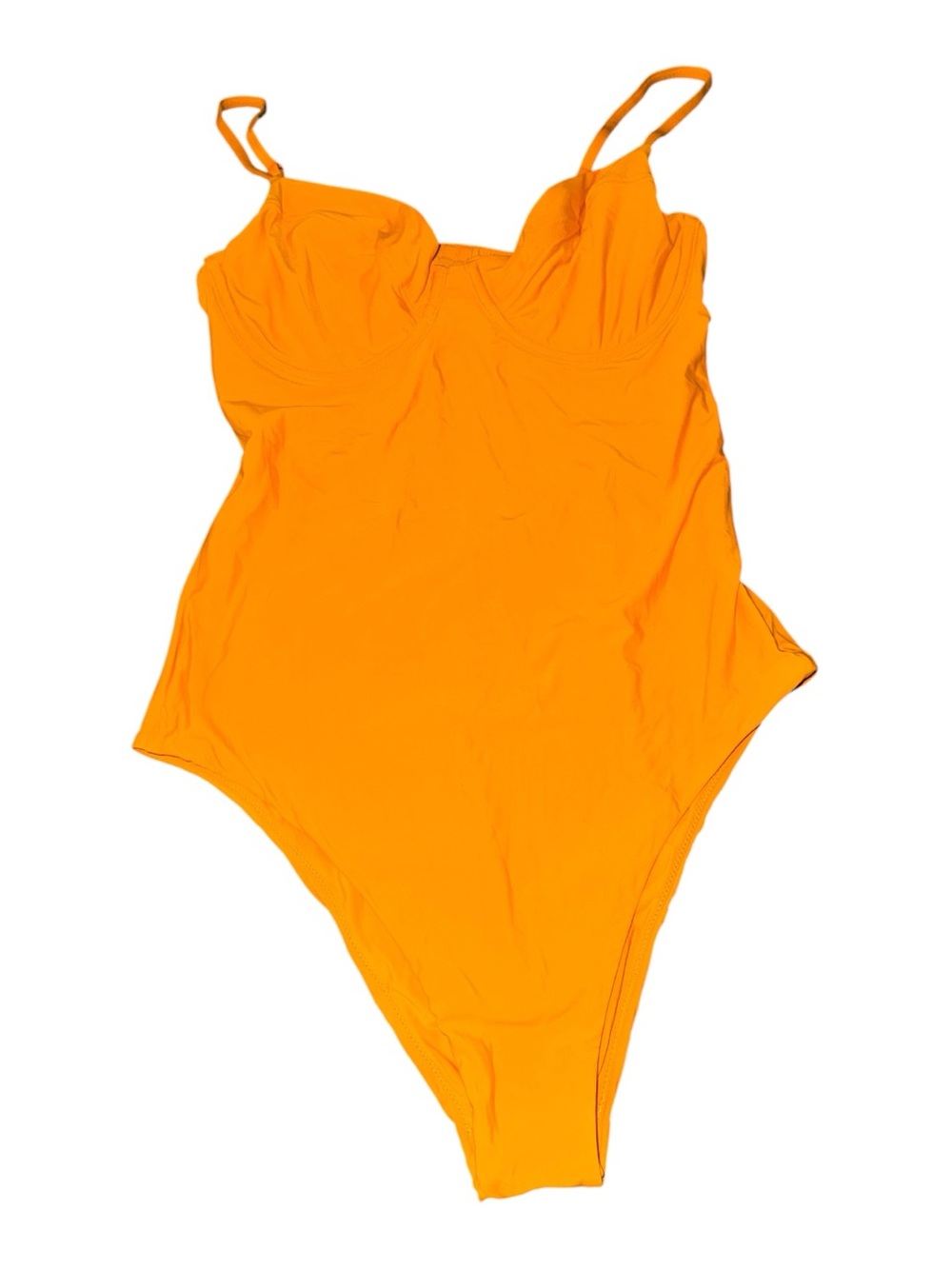 Women's Bright yellow One-Piece Swimsuit - Classic Cup Support